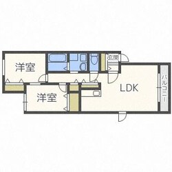 シェルピア厚別の物件間取画像